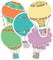 Carson Dellosa 36-Piece Pastel Hot Air Balloon Decorations, Colorful Cardstock Cutouts for Back to School, Bulletin Board, Name Tags, Classroom Decor, Teacher Supplies for Elementary and Preschool